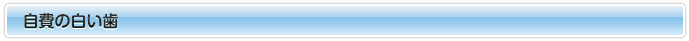 自費の白い歯