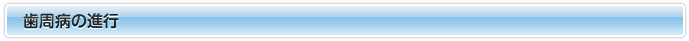 歯周病の進行と治療方法